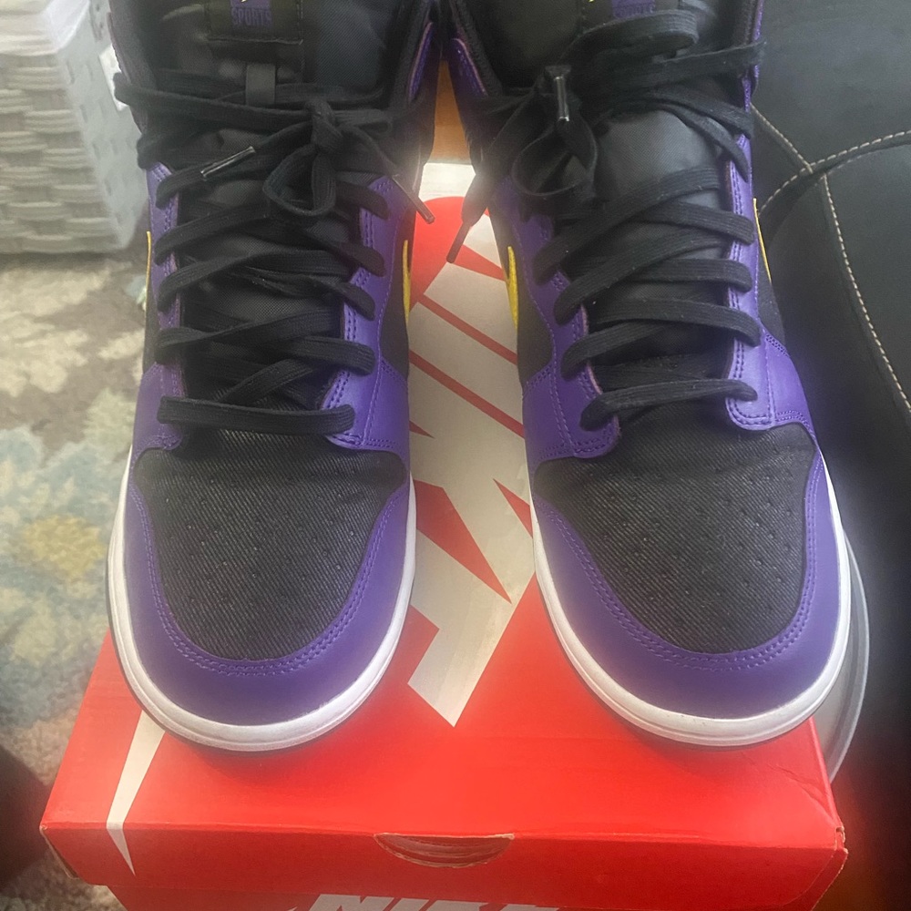 Nike Dunk Hi Retro Dunk Premium EMB Lakers